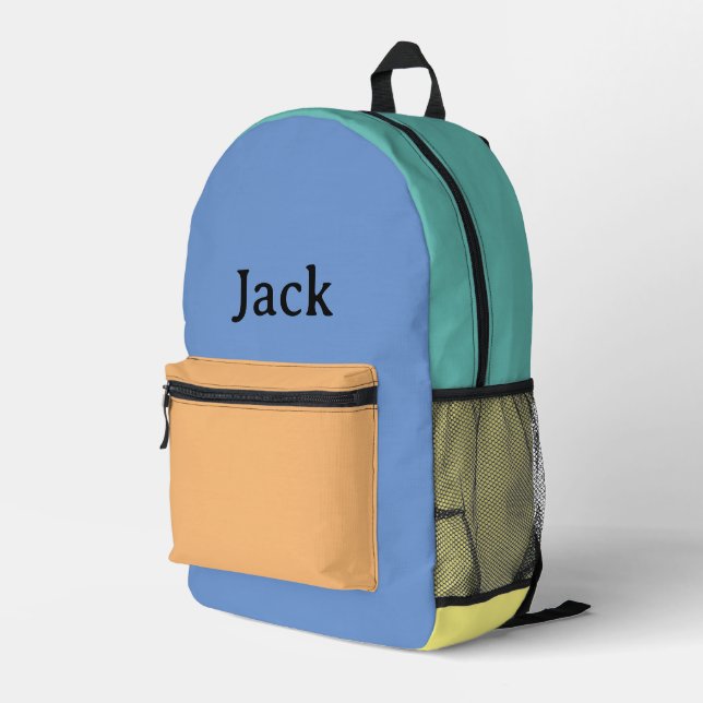 Mochila Impresa Retro Monogramado (Esquina derecha trasera )
