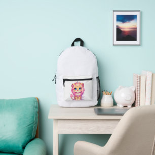 Mochila Impresa Rey León Adorable [Producto] Corona Kawaii Regalo 
