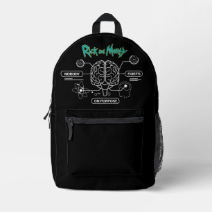 Mochila Impresa RICK Y MORTY™ Descargar Cerebro de Respaldo