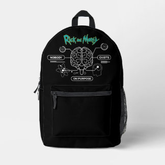 Mochila Impresa RICK Y MORTY™ | Descargar Cerebro de Respaldo