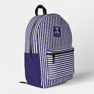Mochila Impresa RN personalizado Modelo de franjas moderno y elega