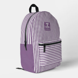 Mochila Impresa RN personalizado Modelo de franjas moderno y elega