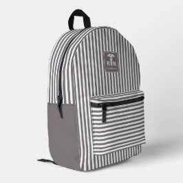 Mochila Impresa RN personalizado Modelo de franjas moderno y elega