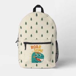 Mochila Impresa Roarsome Cartoon Dinosaur Kids Backpack Design