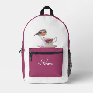 Mochila Impresa Robin en una Tea Cup