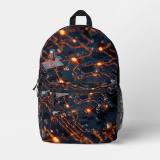 Mochila Impresa Robot Design Backpack – Trendy Tech Style Bag