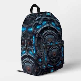 Mochila Impresa Robot Design Backpack – Trendy Tech Style Bag