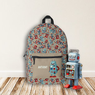 Mochila Impresa Robots retro personalizados