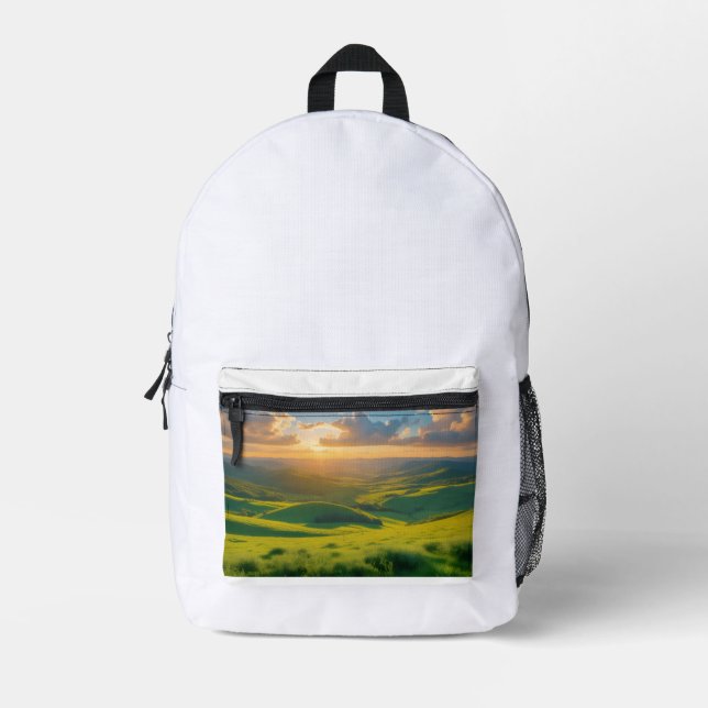 Mochila Impresa Rocío matutino (Anverso)