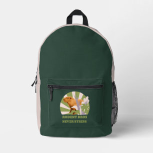 Mochila Impresa Rodent Bros nunca enfatiza a Capybara