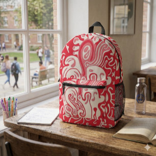 Mochila Impresa Rojo