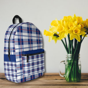 Mochila Impresa Rojo, Blanco y Azul