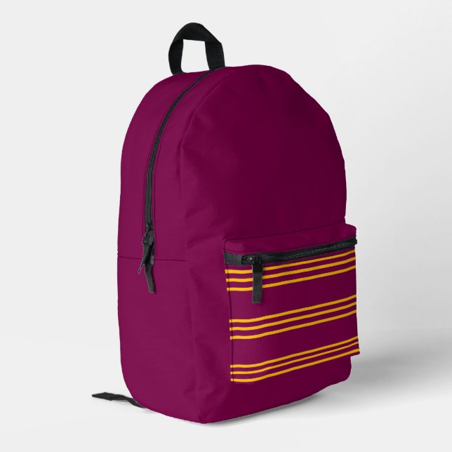 Mochila Impresa Rojo y Amarillo (Esquina izquierda trasera)