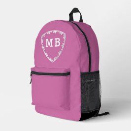 Mochila Impresa Romantic Custom initials monogram anniversary