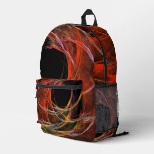 Mochila Impresa Rompiendo el arte abstracto del círculo
