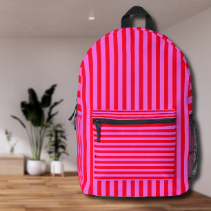 Mochila Impresa Ropa de cosecha rosa y roja de Guay