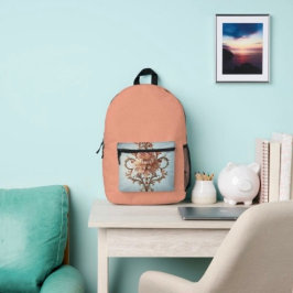 Mochila Impresa Rosa Barroca  