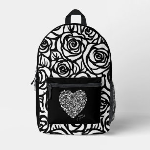 Mochila Impresa Rosa De Mi Corazón