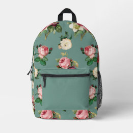 Mochila Impresa Rosas