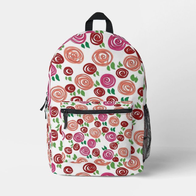 Mochila Impresa Rosas de ensueño (Anverso)