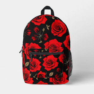Mochila Impresa Rosas rojas