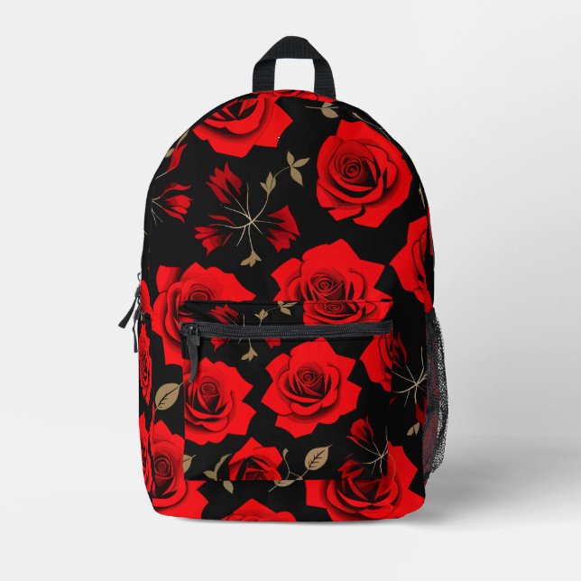 Mochila Impresa Rosas rojas (Anverso)