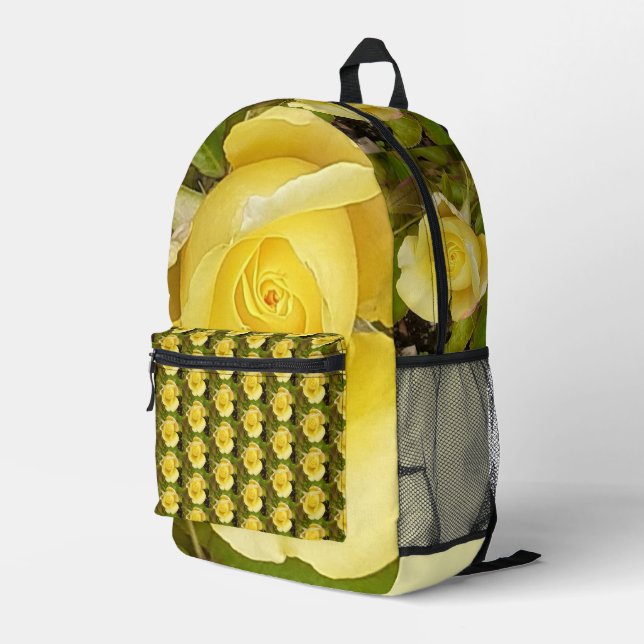 Mochila Impresa Rosebud amarillo (Esquina derecha trasera )