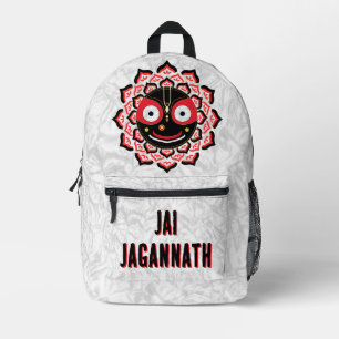 Mochila Impresa Rostro de Lord Jagannath Chakra Deidad Hindú