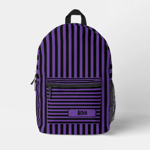 Mochila Impresa Royal Purple Black Vintage Striker Name