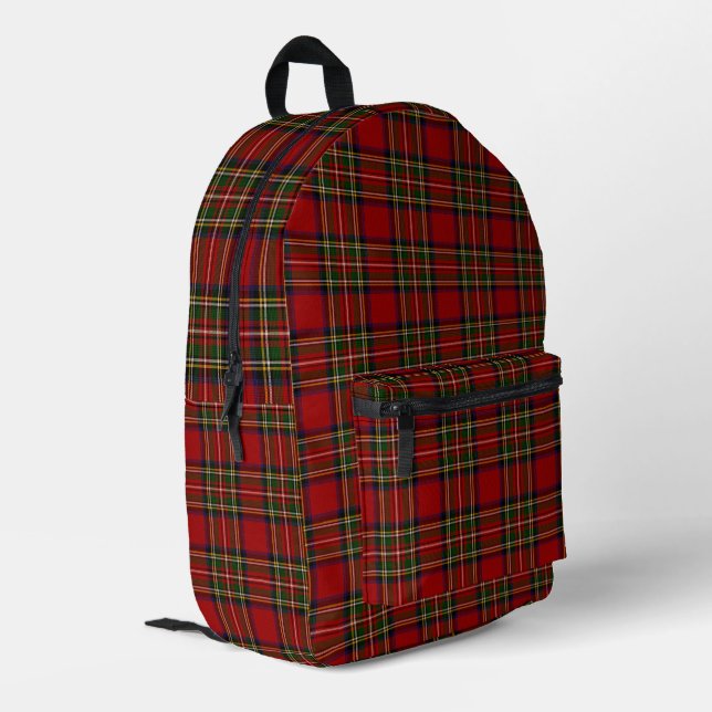 Mochila Impresa Royal Stewart Clan Tartan Plaid (Esquina izquierda trasera)
