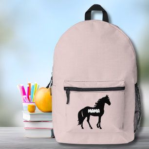 Mochila Impresa Rubor Pink Mama Horse Mother's Day