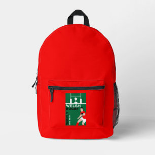 Mochila Impresa Rugby Wales Fan Art