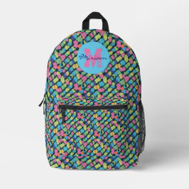 Mochila Impresa Ruidos coloridos.