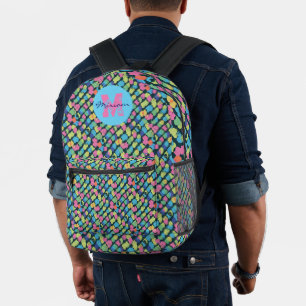 Mochila Impresa Ruidos coloridos.