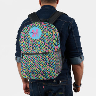 Mochila Impresa Ruidos coloridos.