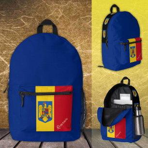 Mochila Impresa Rumania, mochila, bandera rumana / patriótico