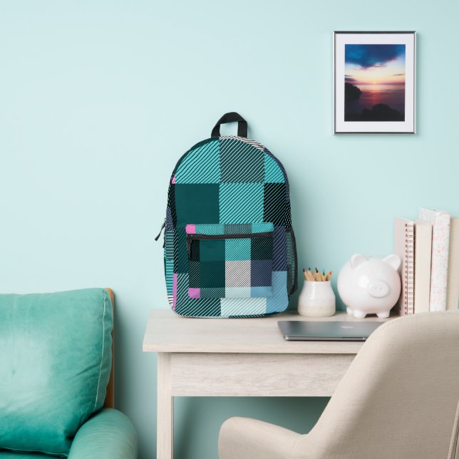 Mochila Impresa Rústica Placa contemporánea (in situ)