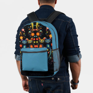 Mochila Impresa Sábado Azul