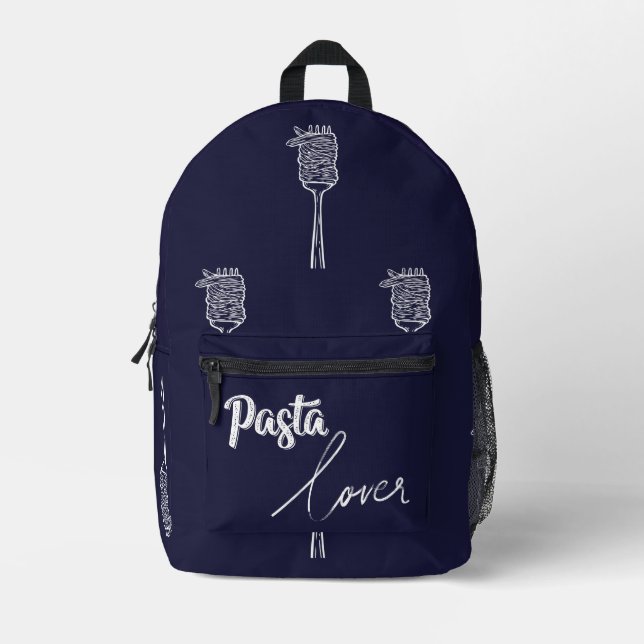 Mochila Impresa Sac « Pasta Lover » – Accessoire foodie & inspirat (Anverso)