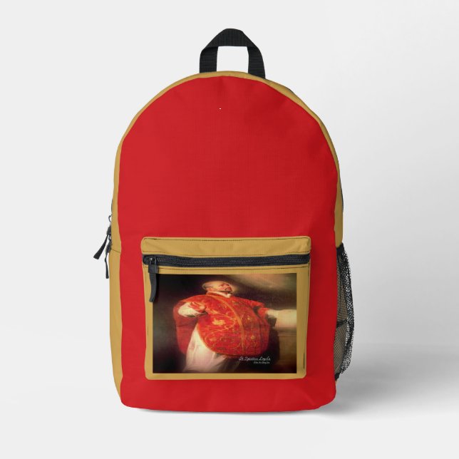 Mochila Impresa Saint Ignatius Loyola (Anverso)