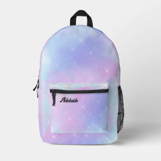Mochila Impresa salpicadura de color de agua de nube pastel
