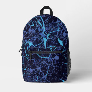 Mochila Impresa Salpicadura de pintura azul