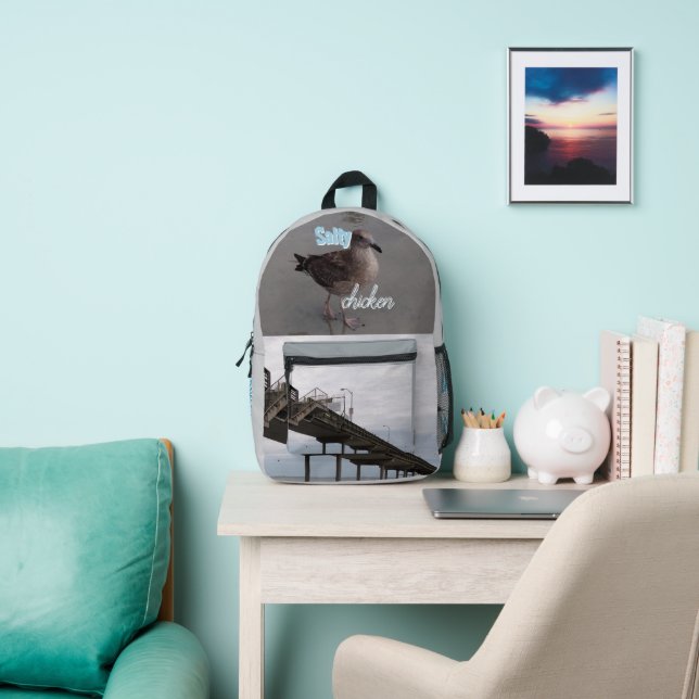 Mochila Impresa Salty Chicken Print Cut Sew Bag (in situ)