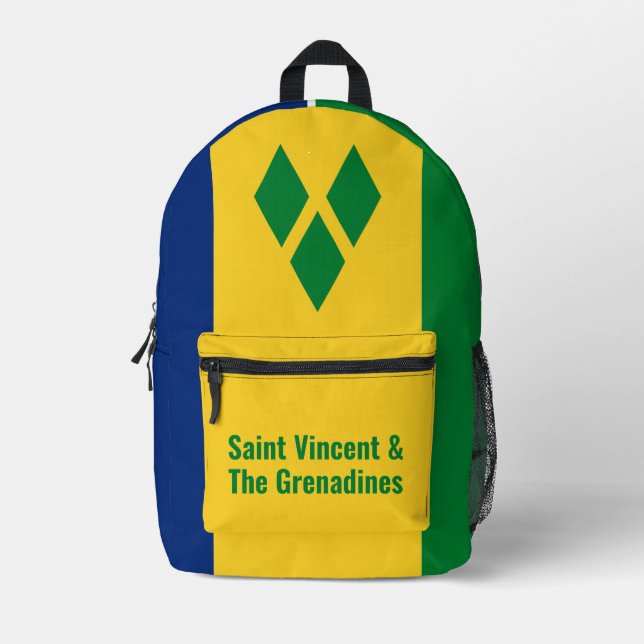 Mochila Impresa San Vicente y las Granadinas (Anverso)