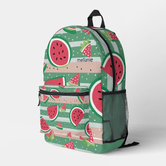 Mochila Impresa sandía de personalizable (Esquina derecha trasera )