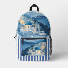 Mochila Impresa Santorini, Noche Romántica en Santorini, Impreso B
