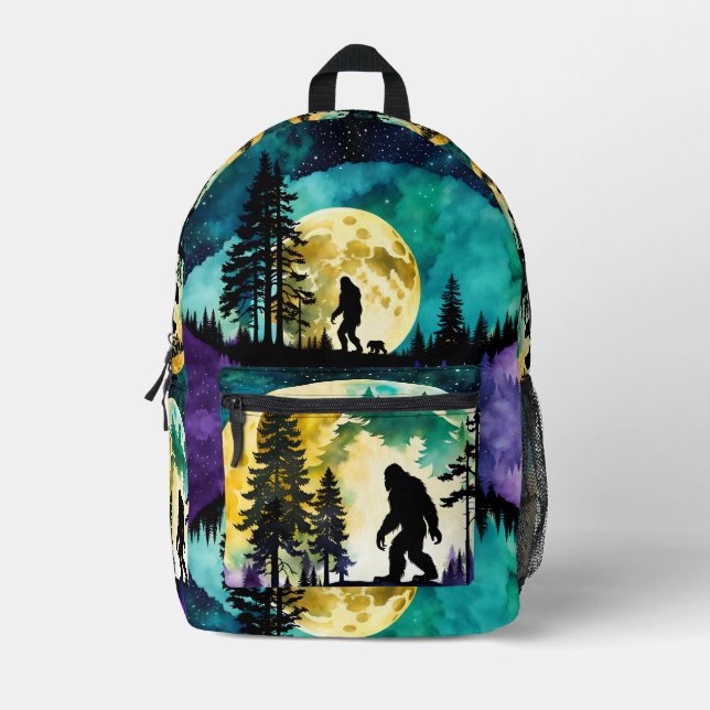 Mochila Impresa Sasquatch Colorful Luna (Anverso)
