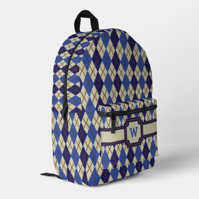Mochila Impresa Scone de Arándano Argyle (Esquina izquierda trasera)