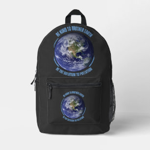 Mochila Impresa Sé amable con la Madre Tierra hoy