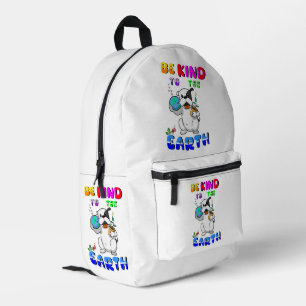 Mochila Impresa Sé Amable Con La Tierra